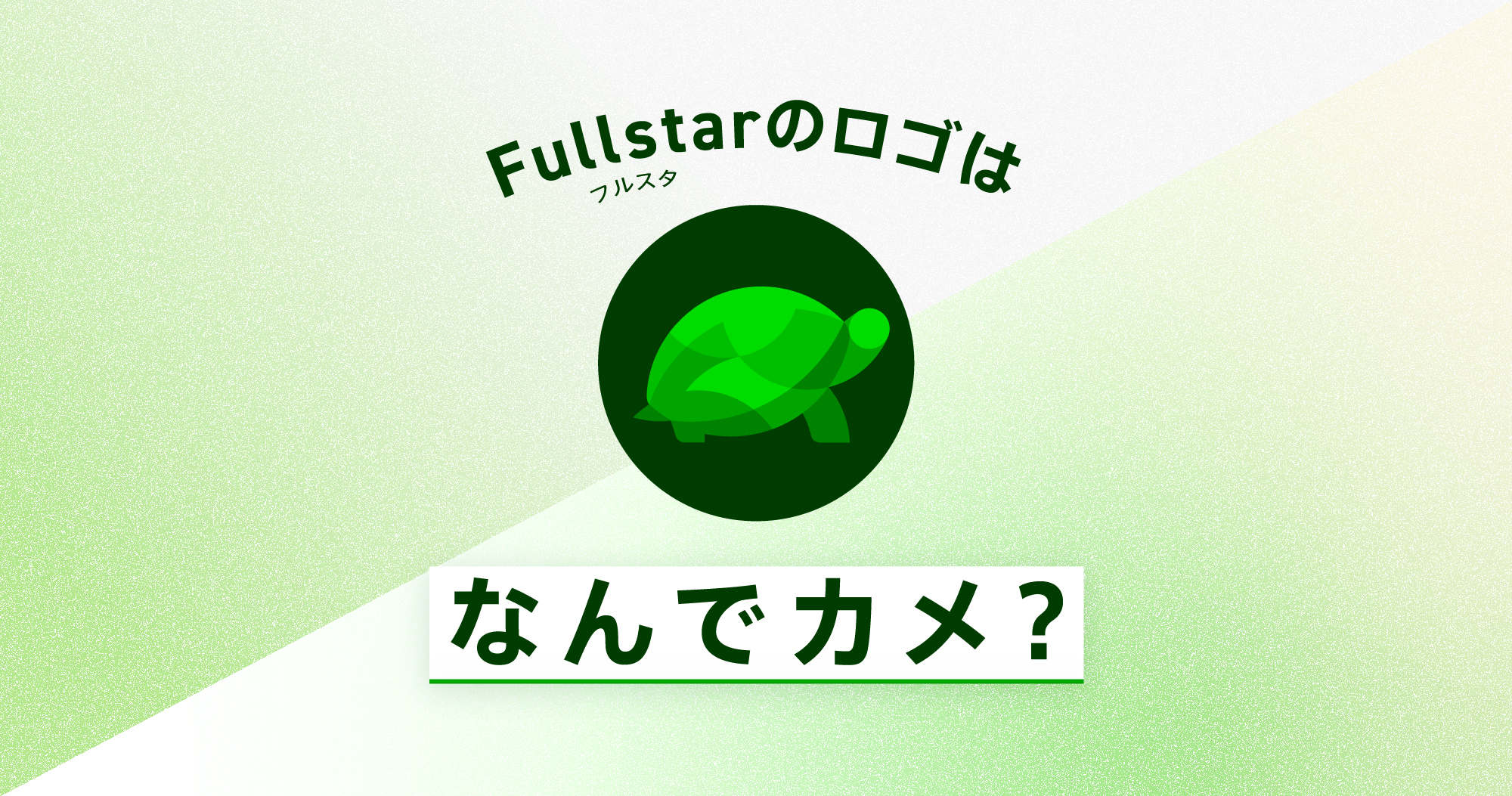 Fullstar（フルスタ）のロゴはなぜカメなのか？由来のご紹介